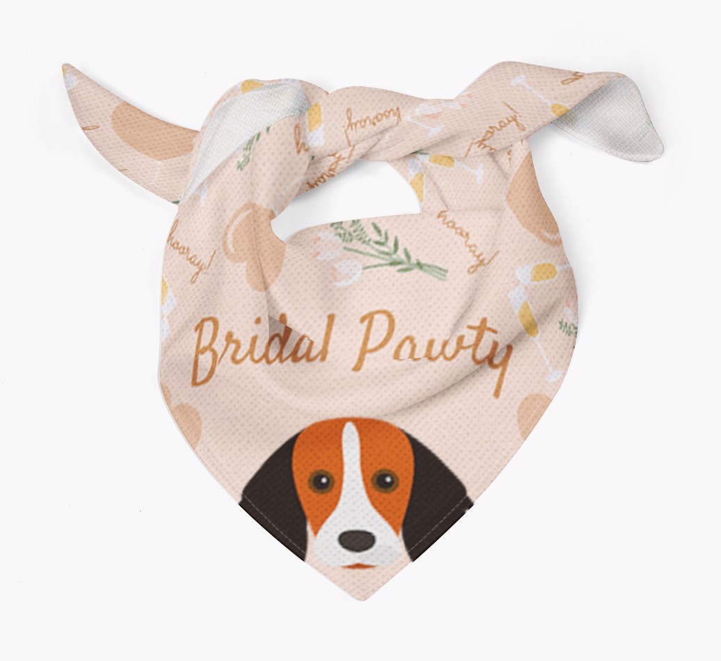 Bridal Pawty: Personalized {breedFullName} Bandana