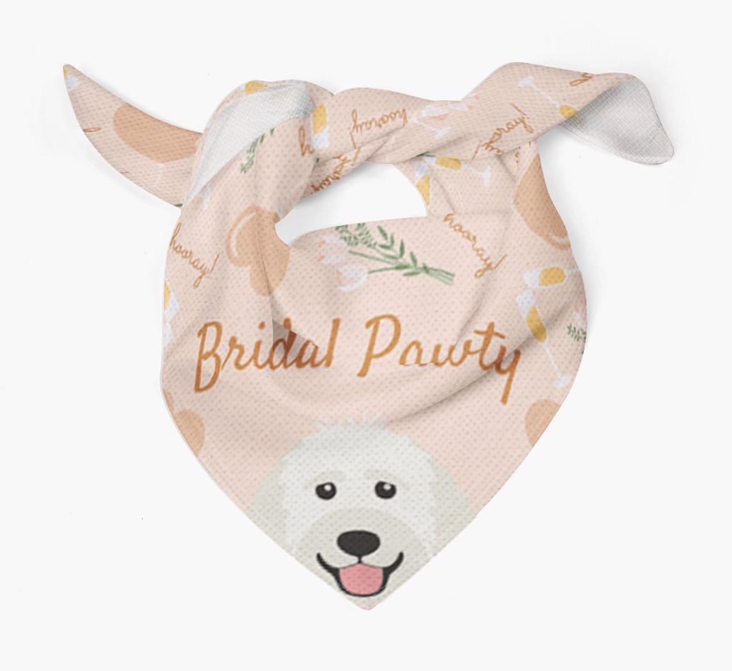 Bridal Pawty: Personalized {breedFullName} Bandana