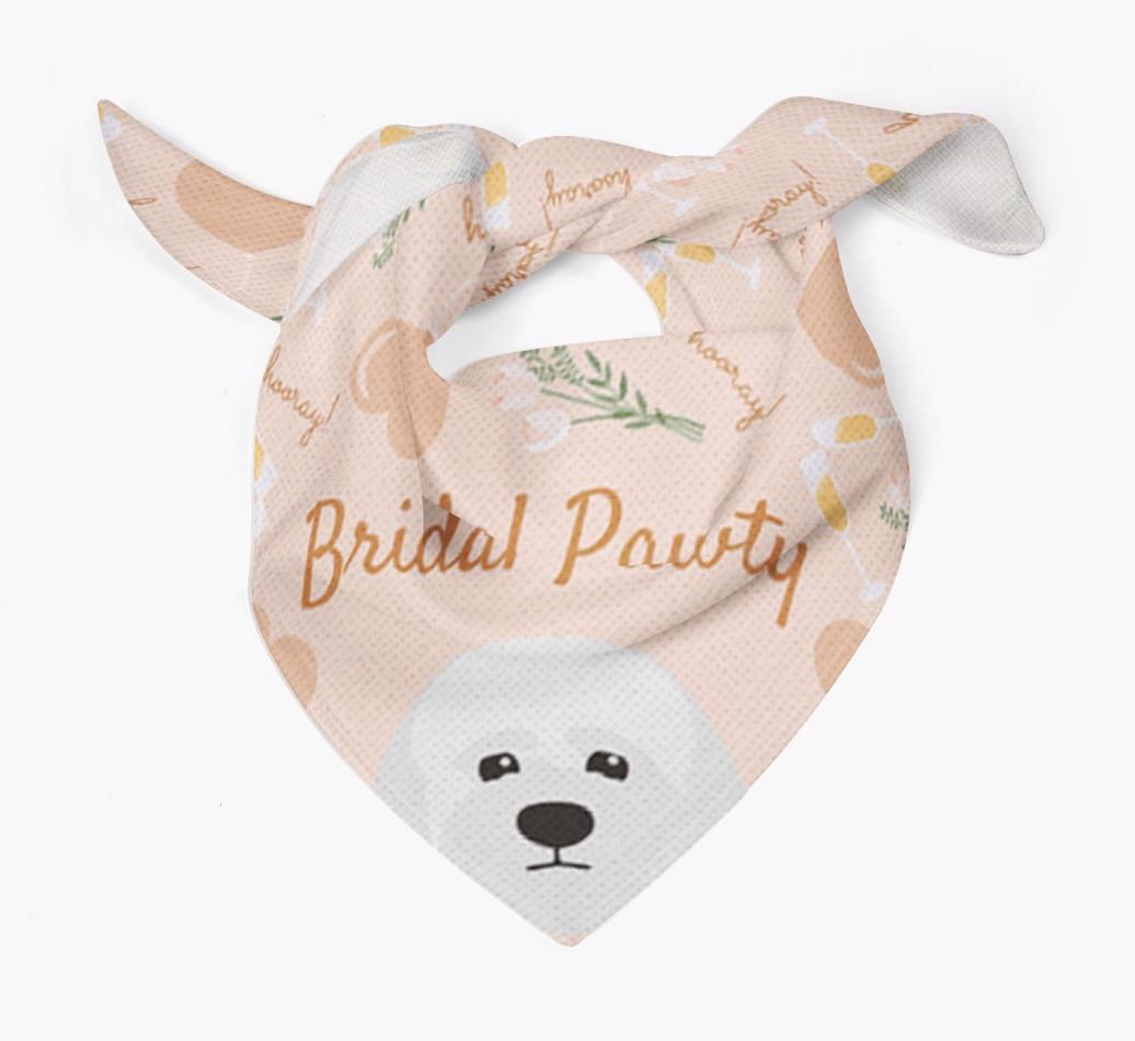 Bridal Pawty: Personalized {breedFullName} Bandana