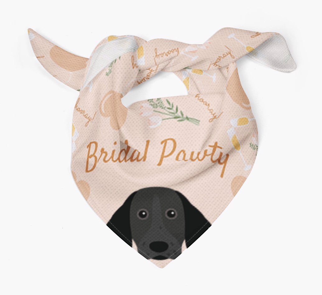 Bridal Pawty: Personalized {breedFullName} Bandana