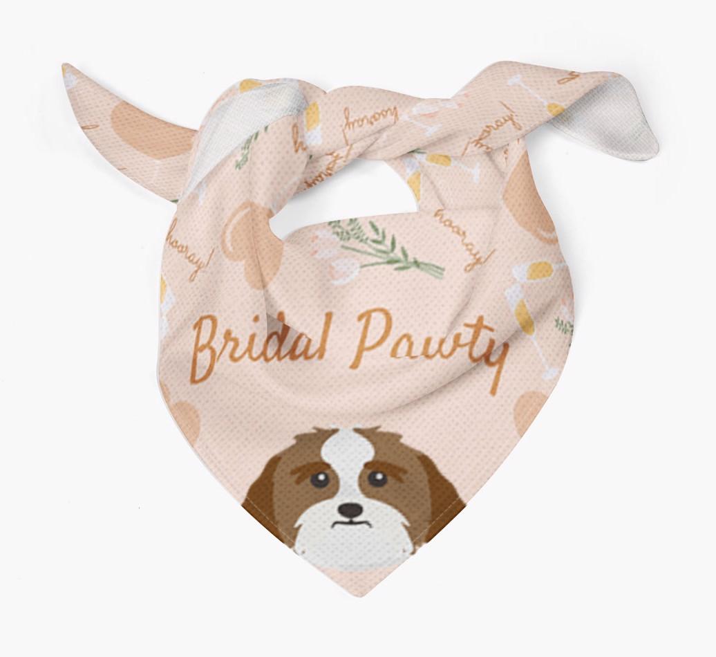 Bridal Pawty: Personalized {breedFullName} Bandana