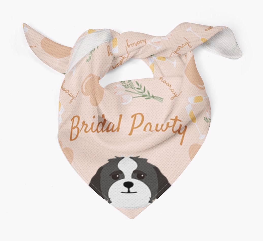 Bridal Pawty: Personalized {breedFullName} Bandana