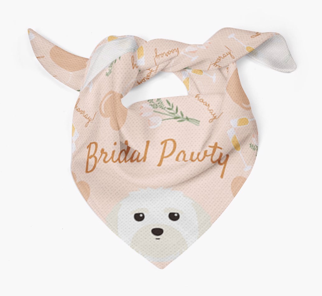 Bridal Pawty: Personalized {breedFullName} Bandana