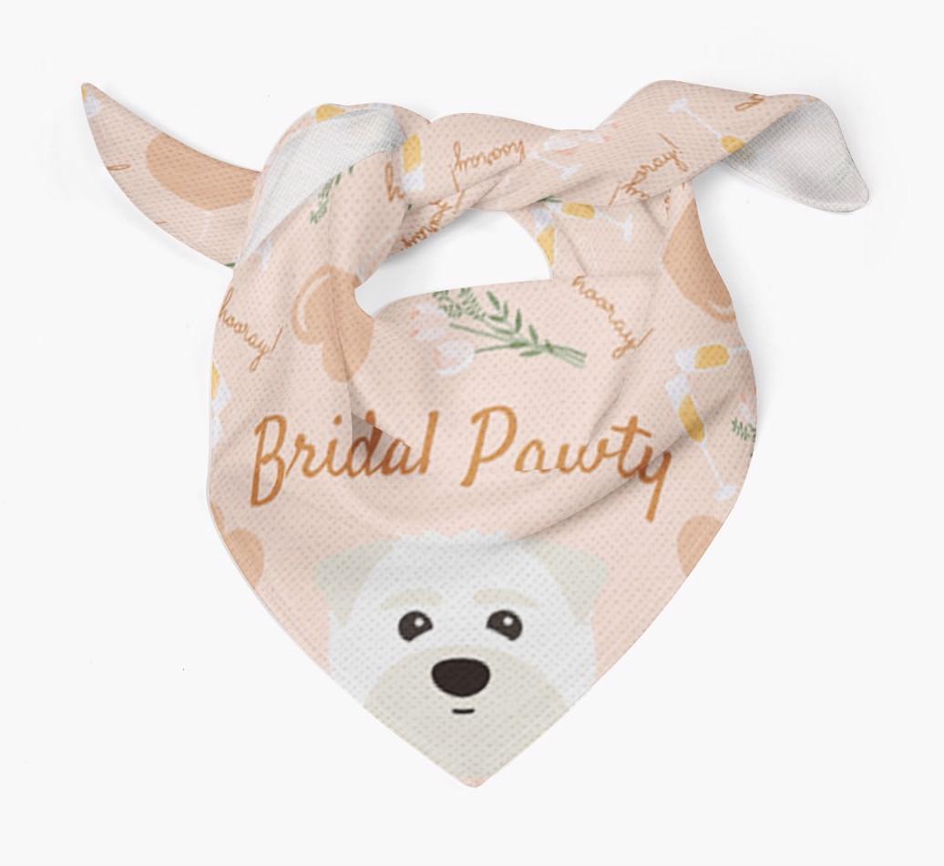 Bridal Pawty: Personalized {breedFullName} Bandana