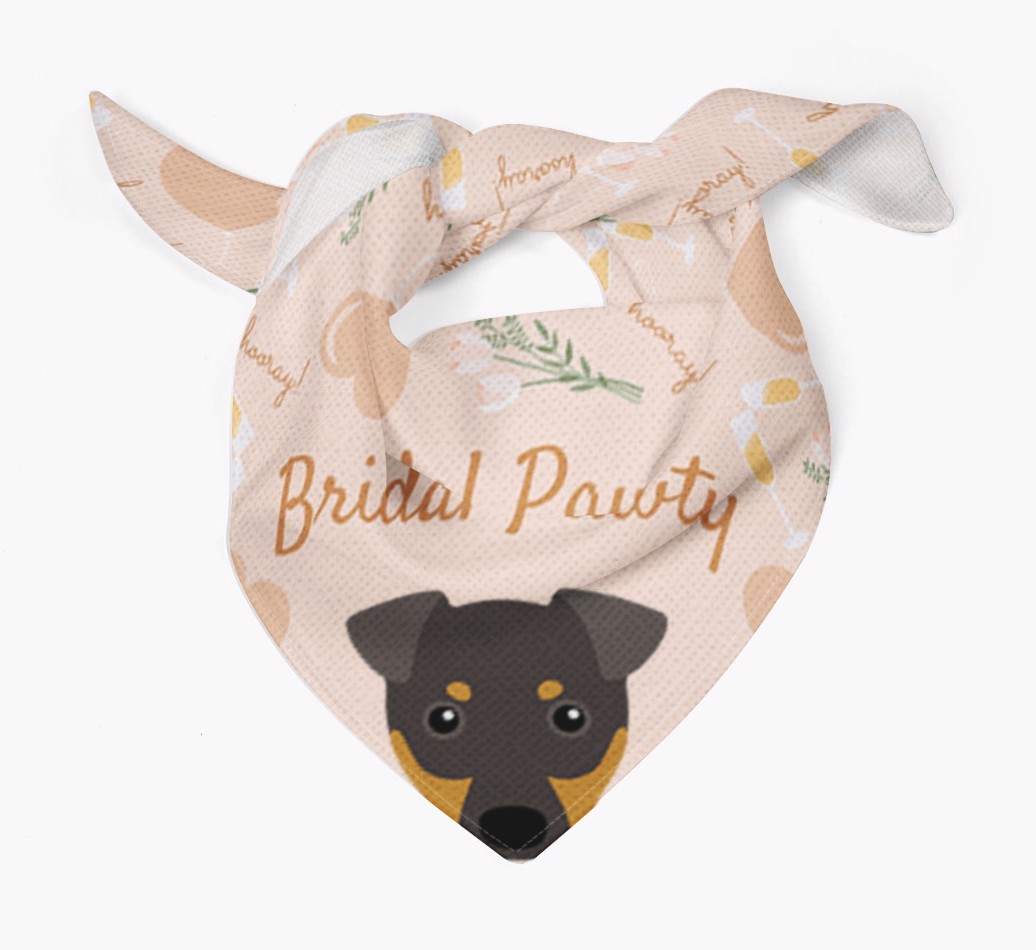 Bridal Pawty: Personalized {breedFullName} Bandana