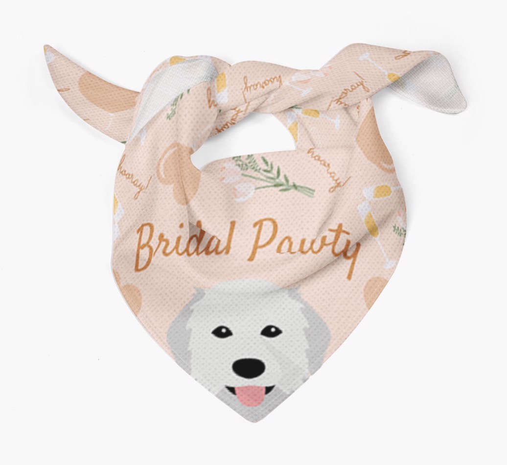 Bridal Pawty: Personalized {breedFullName} Bandana