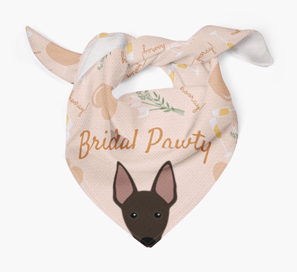 Bridal Pawty: Personalized {breedFullName} Bandana