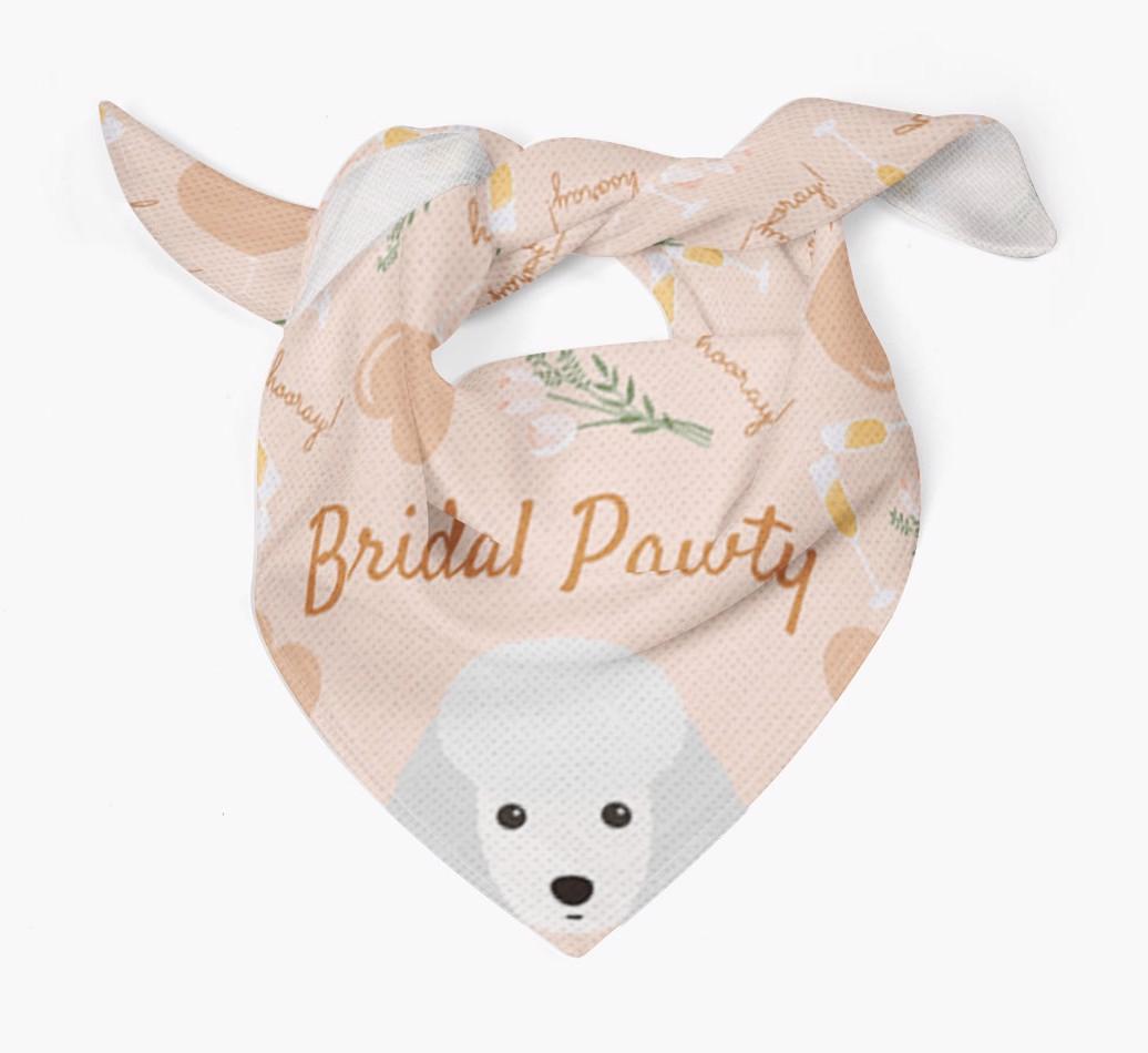 Bridal Pawty: Personalized {breedFullName} Bandana
