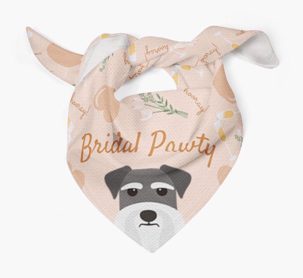 Bridal Pawty: Personalized {breedFullName} Bandana
