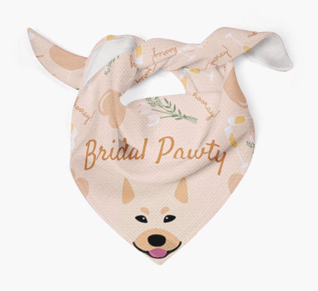 Bridal Pawty: Personalized {breedFullName} Bandana