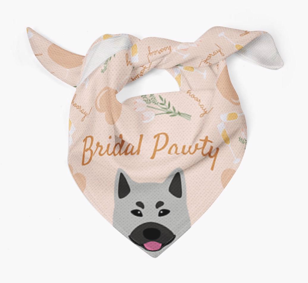 Bridal Pawty: Personalized {breedFullName} Bandana