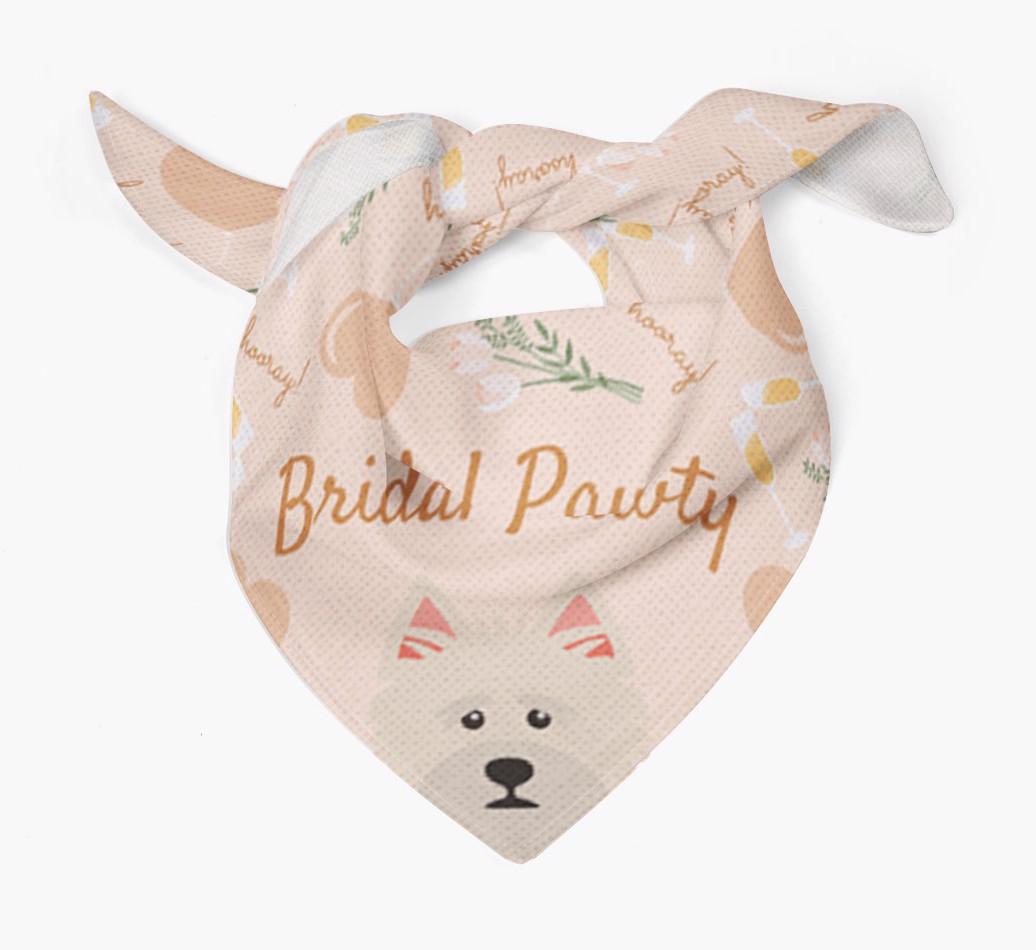 Bridal Pawty: Personalized {breedFullName} Bandana