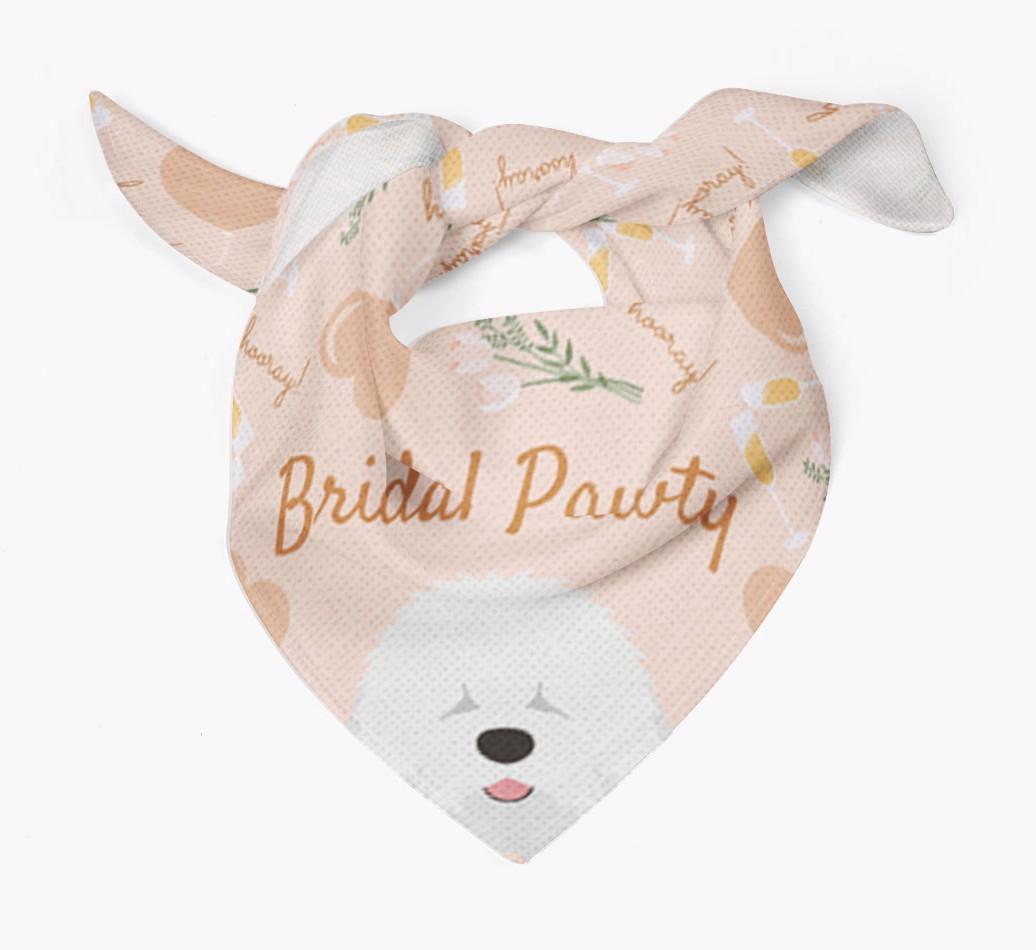 Bridal Pawty: Personalized {breedFullName} Bandana