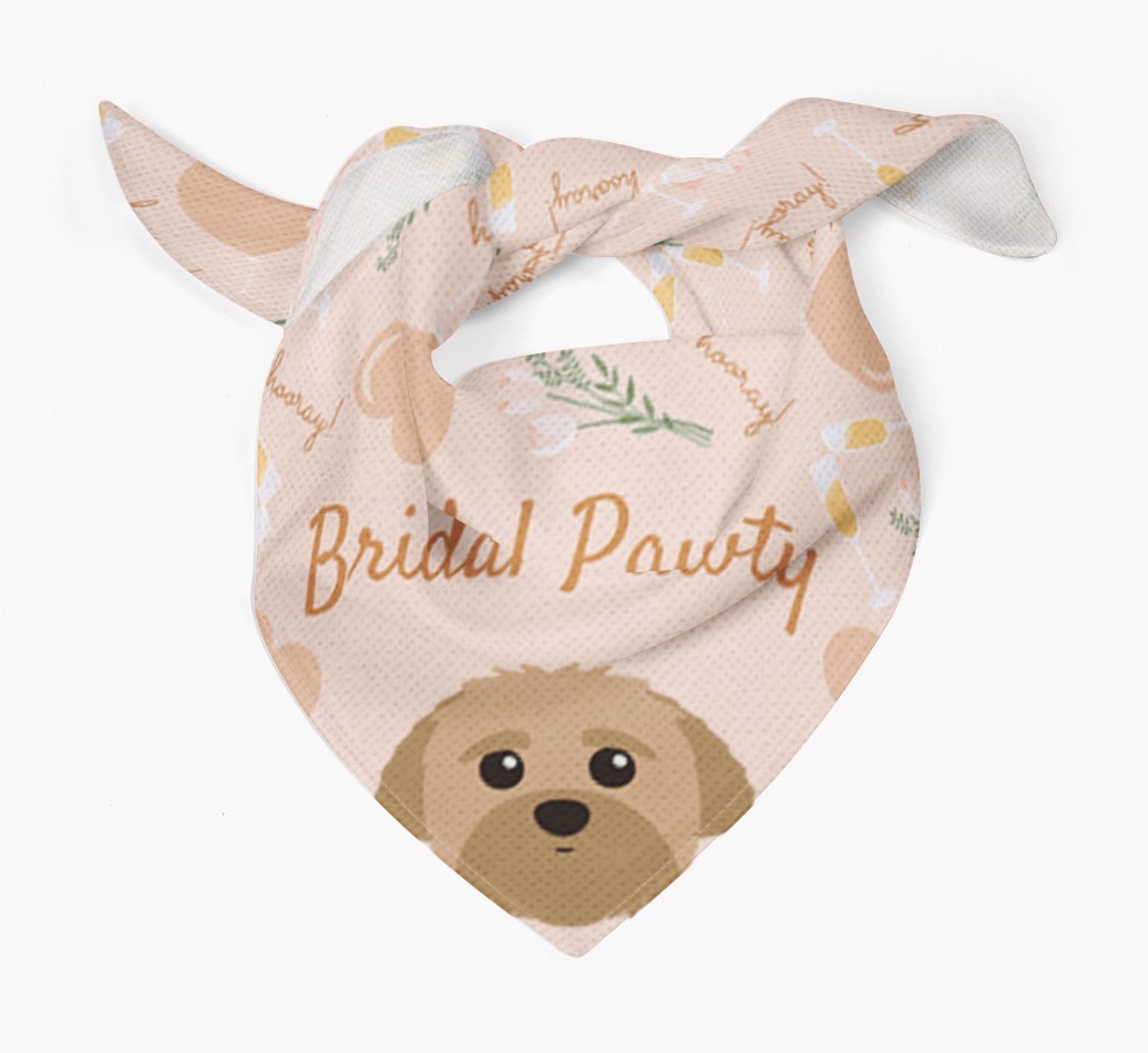 Bridal Pawty: Personalized {breedFullName} Bandana
