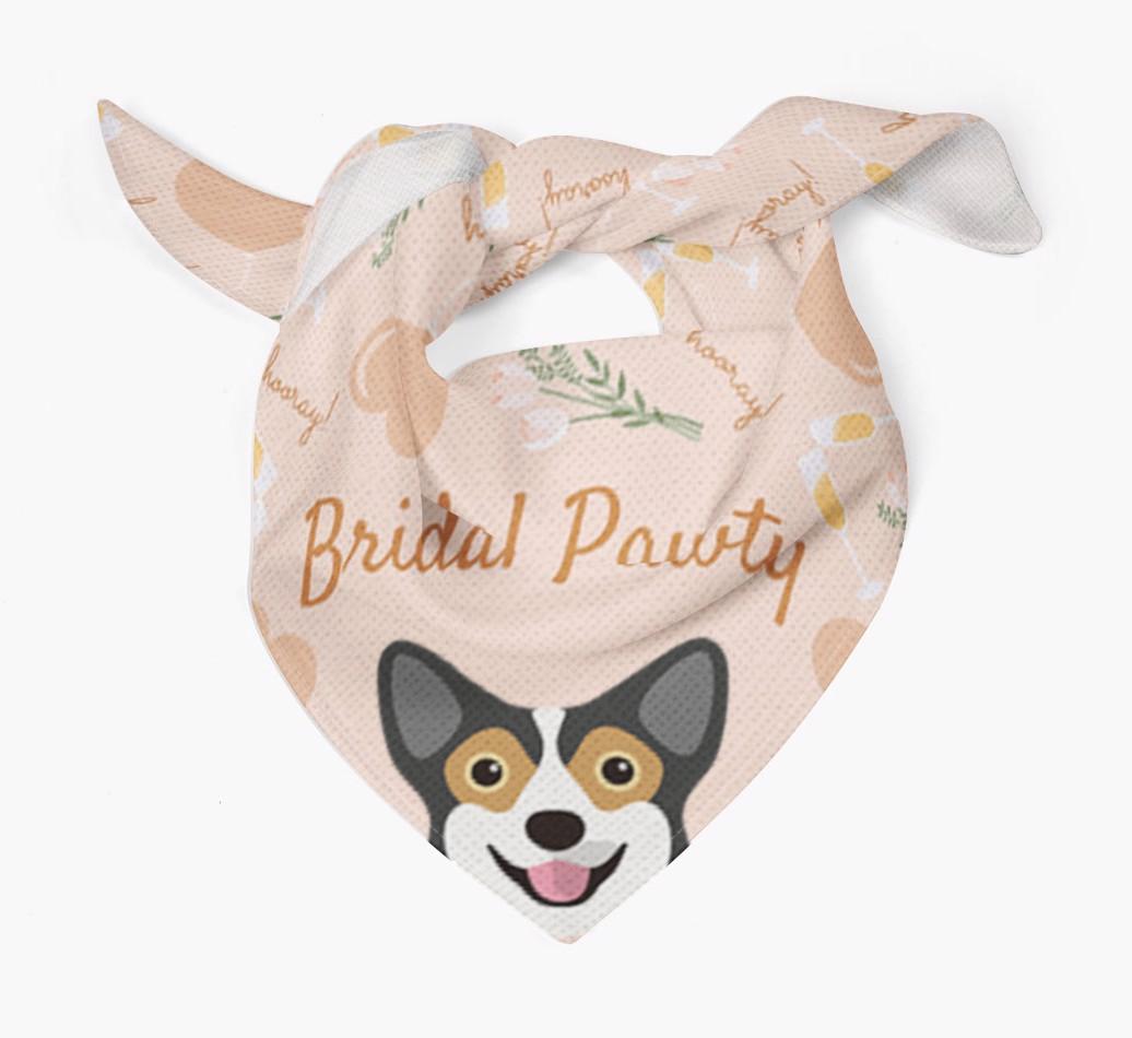 Bridal Pawty: Personalized {breedFullName} Bandana