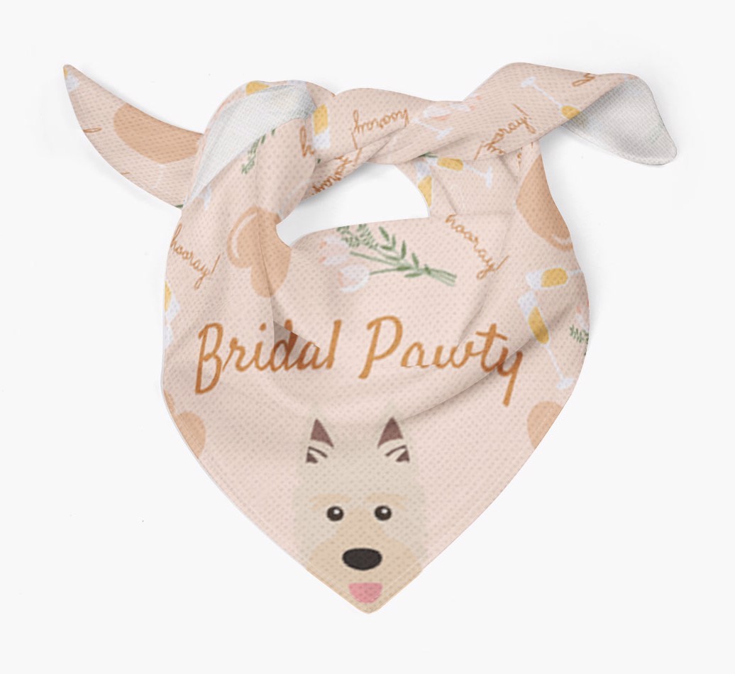 Bridal Pawty: Personalized {breedFullName} Bandana