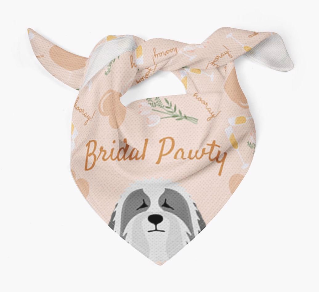 Bridal Pawty: Personalized {breedFullName} Bandana