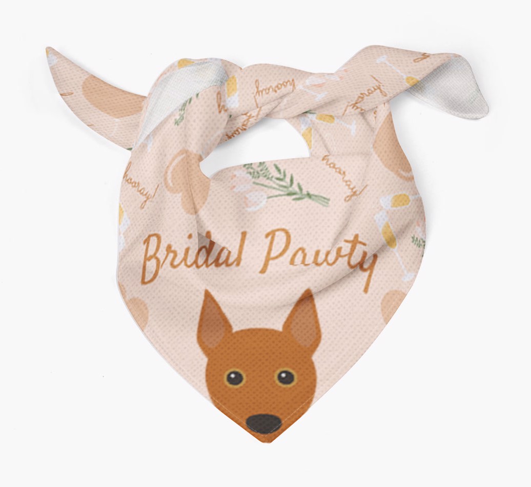 Bridal Pawty: Personalized {breedFullName} Bandana