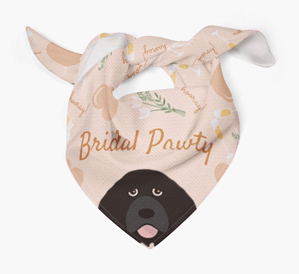 Bridal Pawty: Personalized {breedFullName} Bandana