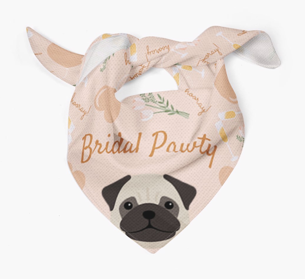 Bridal Pawty: Personalized {breedFullName} Bandana