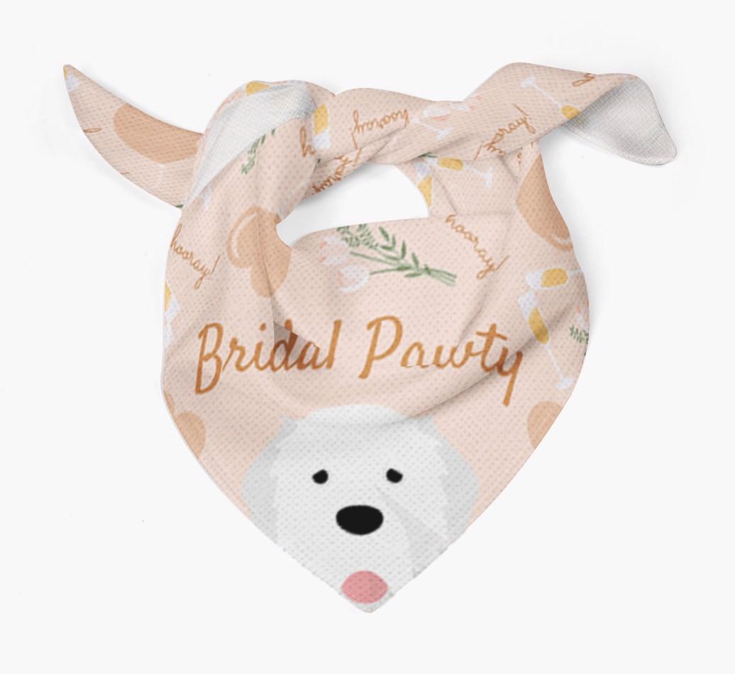 Bridal Pawty: Personalized {breedFullName} Bandana