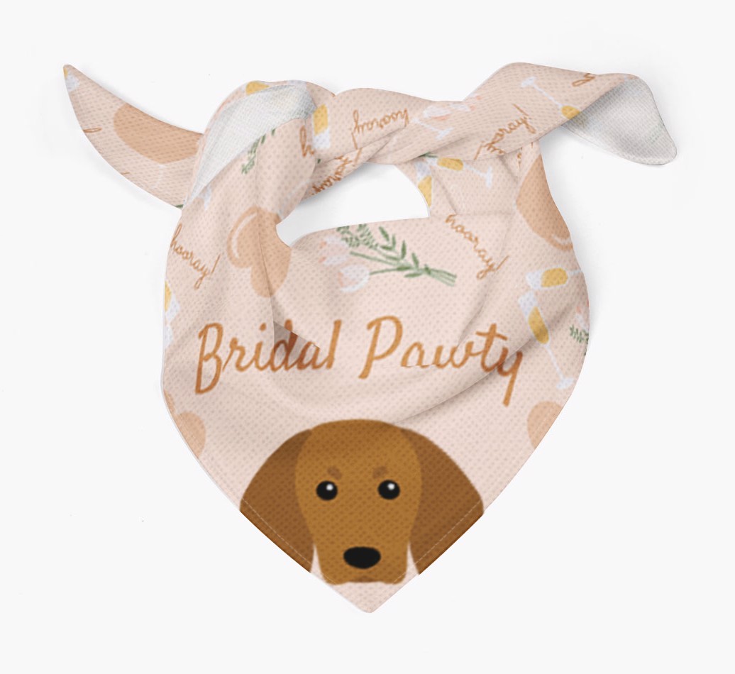 Bridal Pawty: Personalized {breedFullName} Bandana