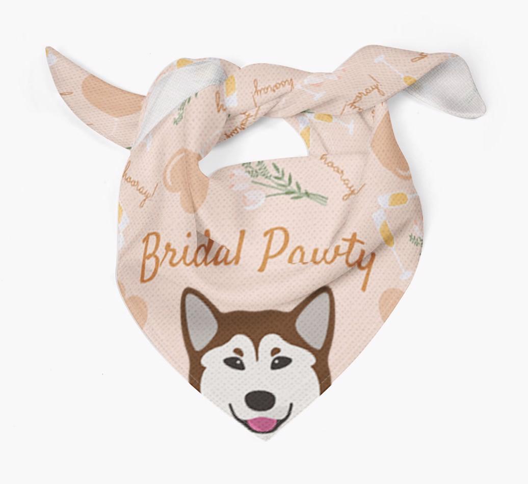 Bridal Pawty: Personalized {breedFullName} Bandana