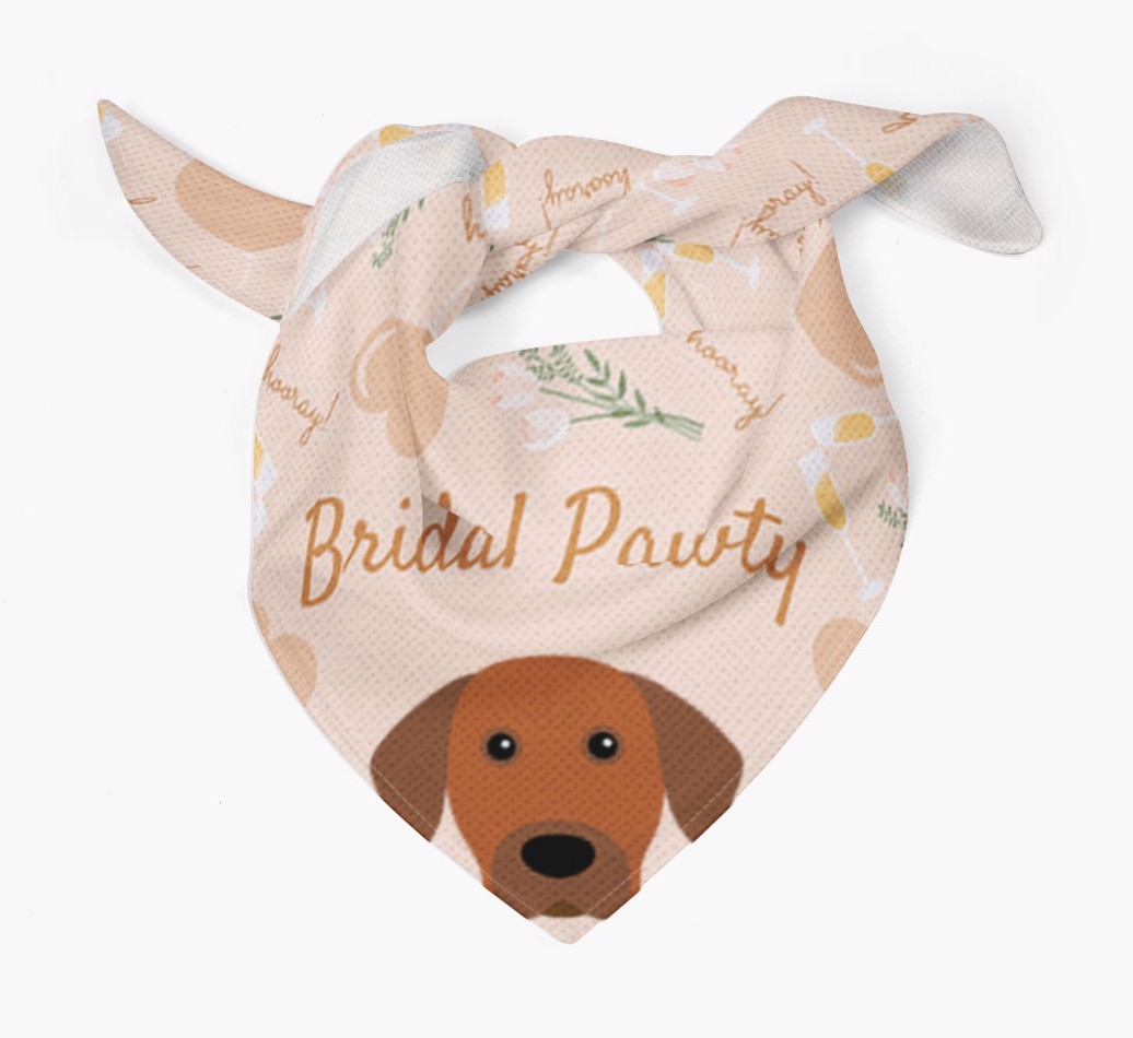 Bridal Pawty: Personalized {breedFullName} Bandana