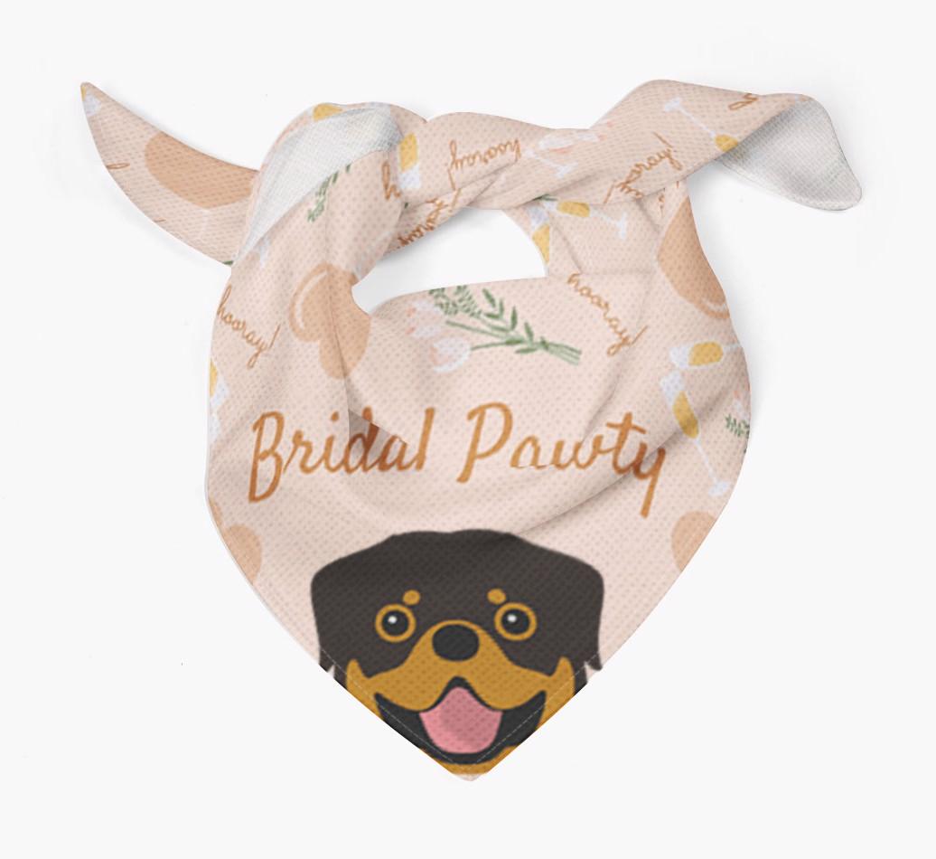 Bridal Pawty: Personalized {breedFullName} Bandana