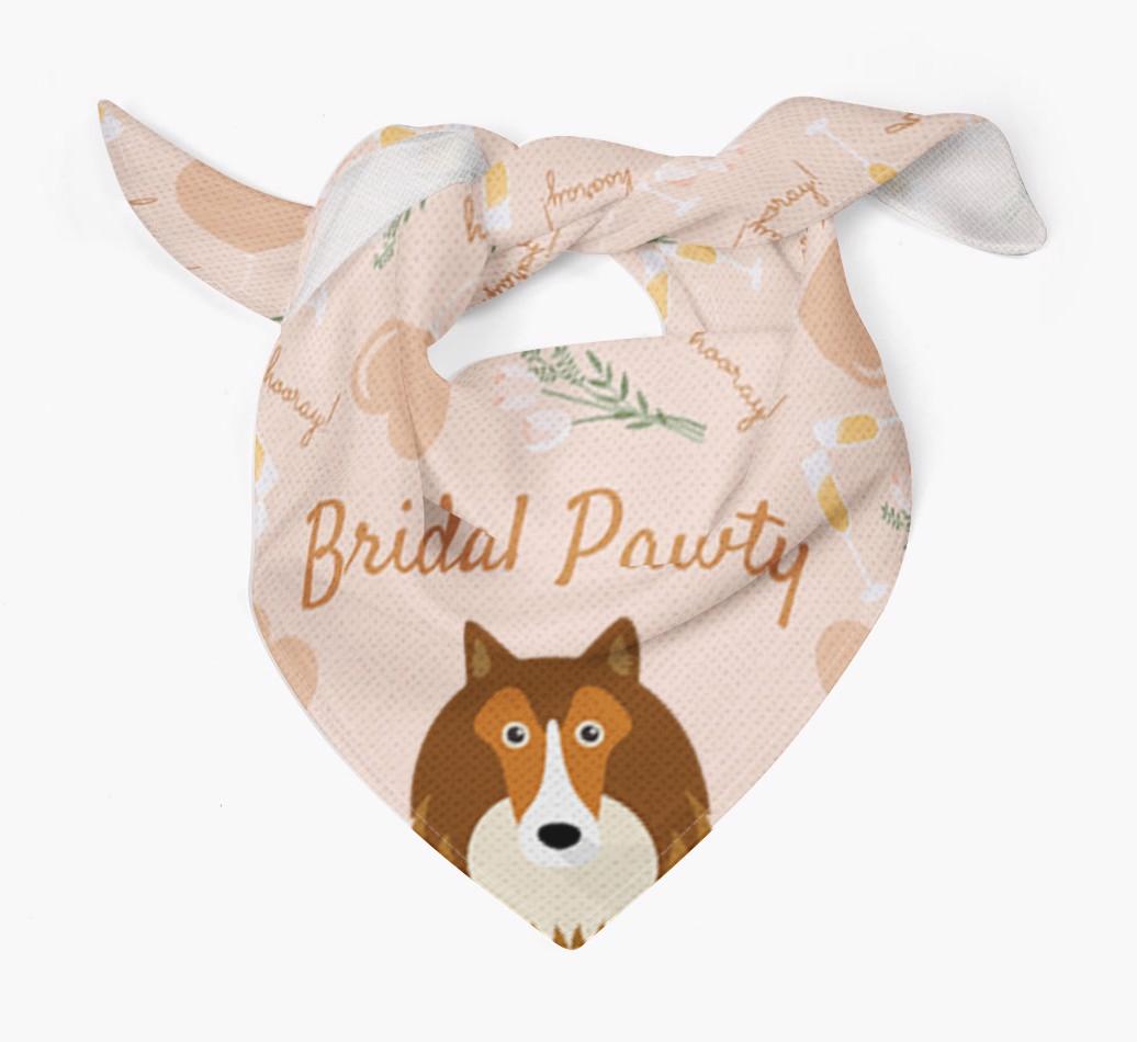 Bridal Pawty: Personalized {breedFullName} Bandana
