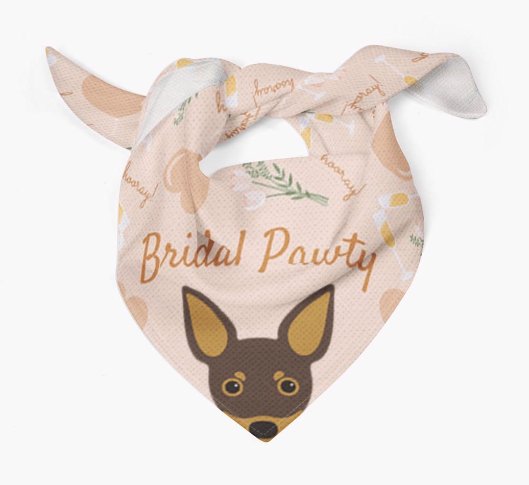 Bridal Pawty: Personalized {breedFullName} Bandana