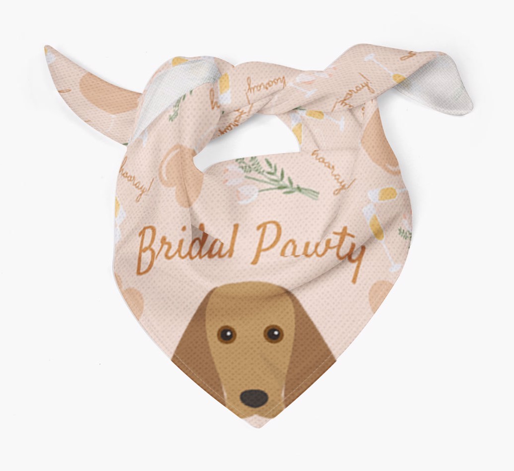 Bridal Pawty: Personalized {breedFullName} Bandana