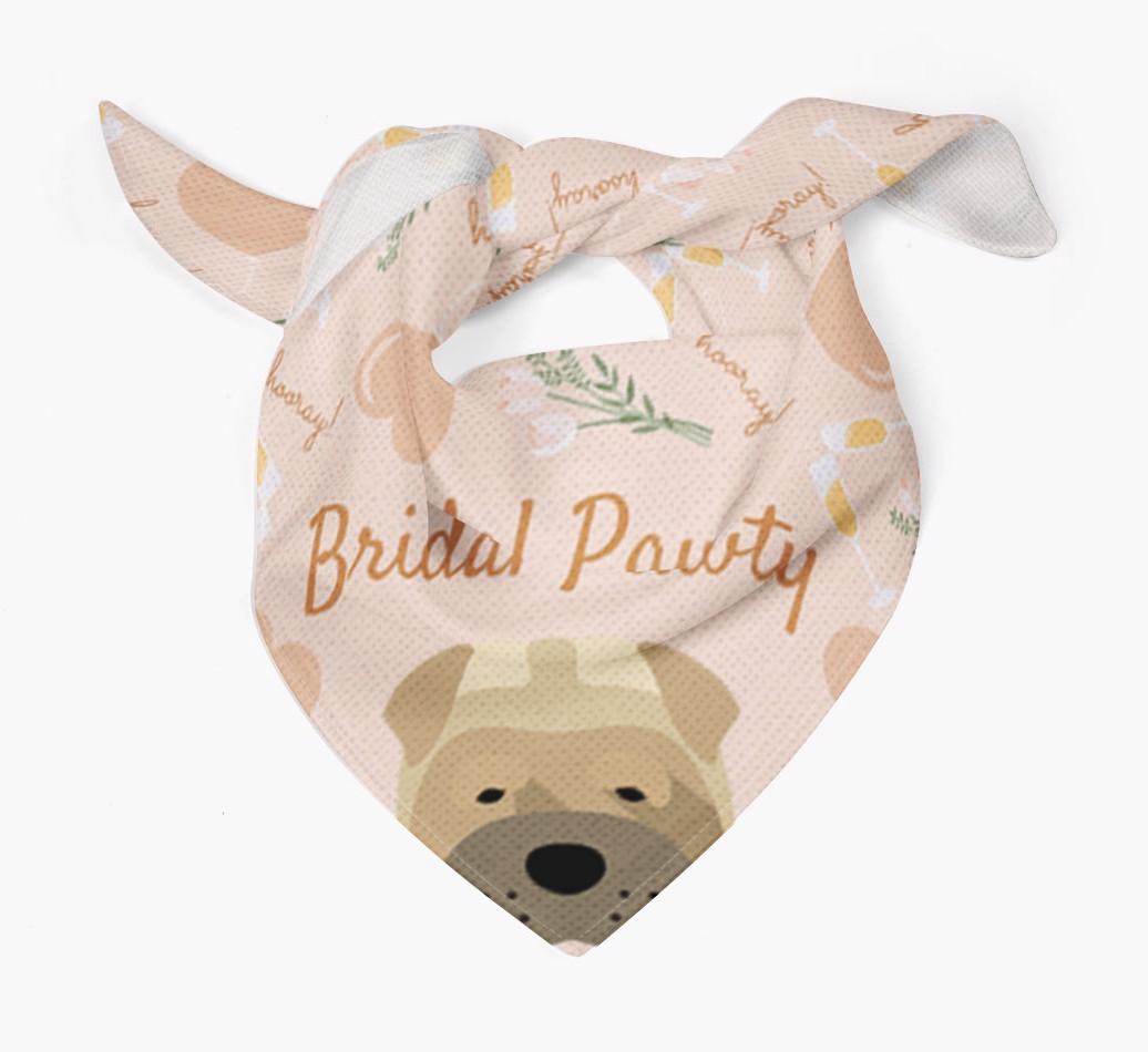 Bridal Pawty: Personalized {breedFullName} Bandana