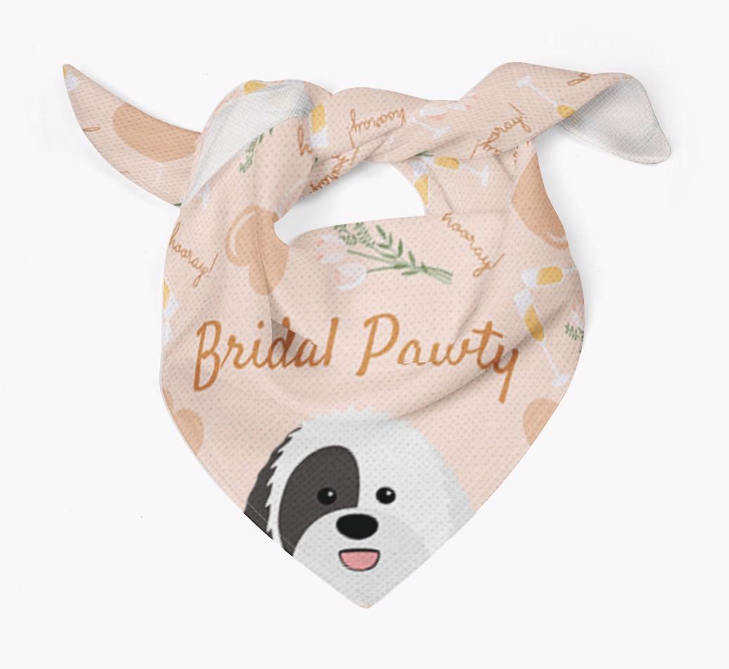 Bridal Pawty: Personalized {breedFullName} Bandana