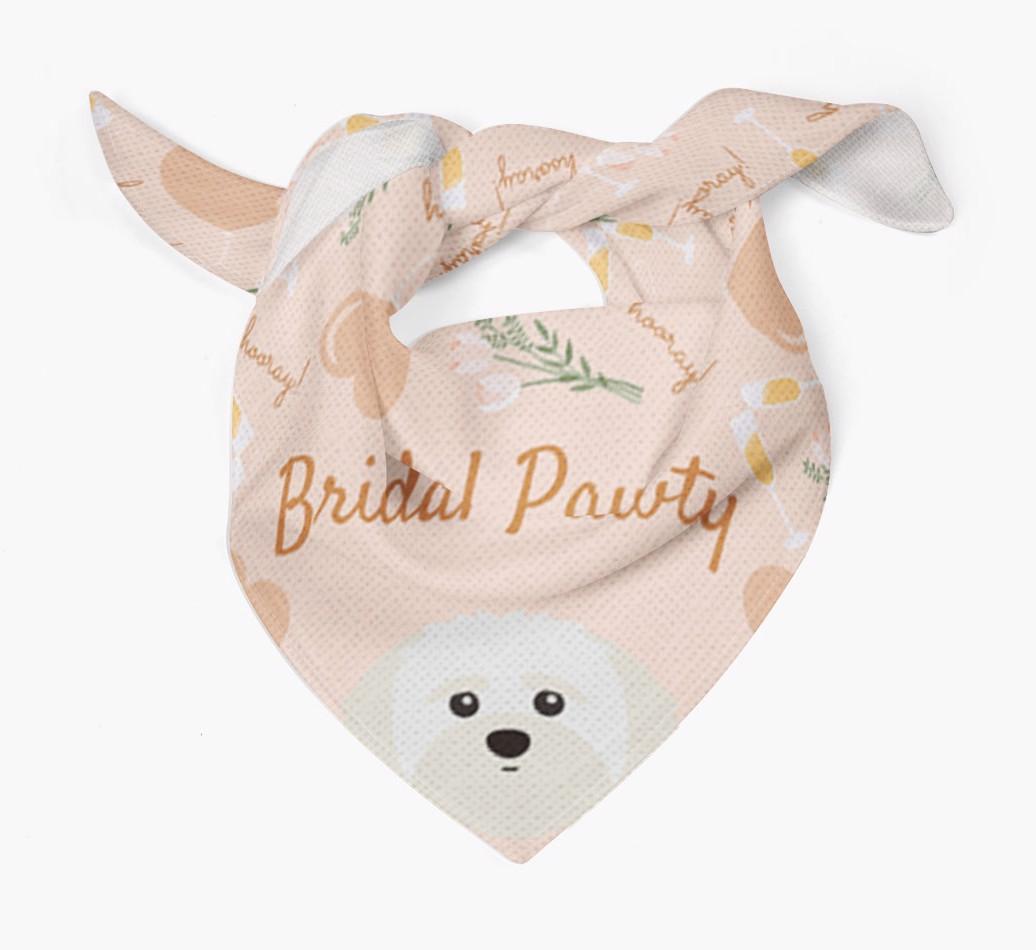 Bridal Pawty: Personalized {breedFullName} Bandana
