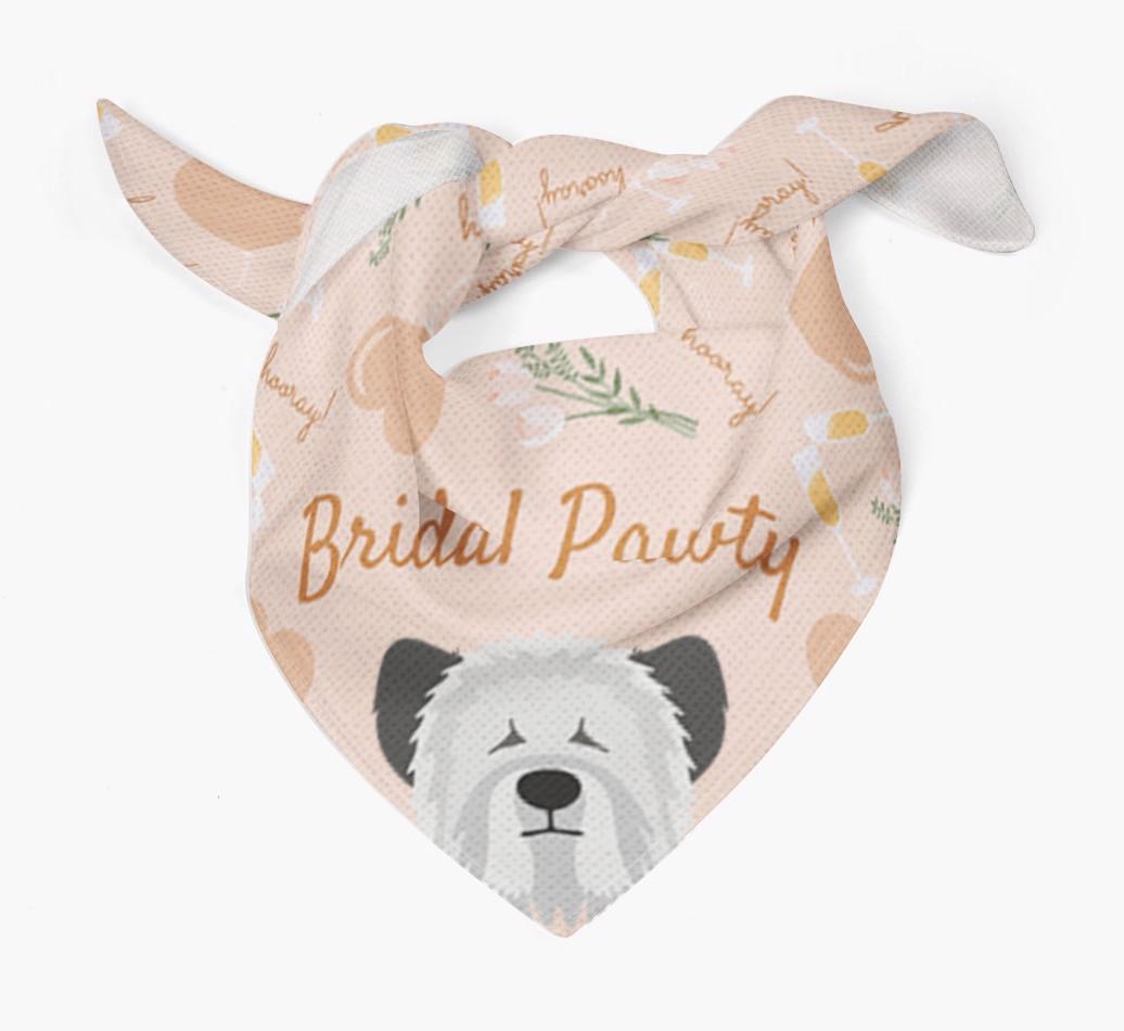 Bridal Pawty: Personalized {breedFullName} Bandana