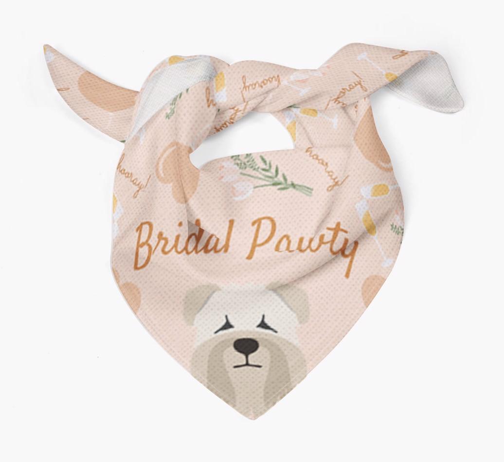 Bridal Pawty: Personalized {breedFullName} Bandana