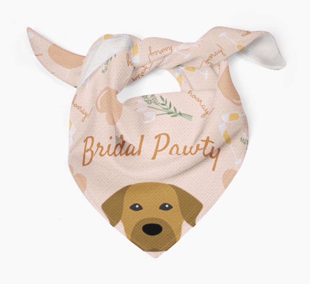 Bridal Pawty: Personalized {breedFullName} Bandana