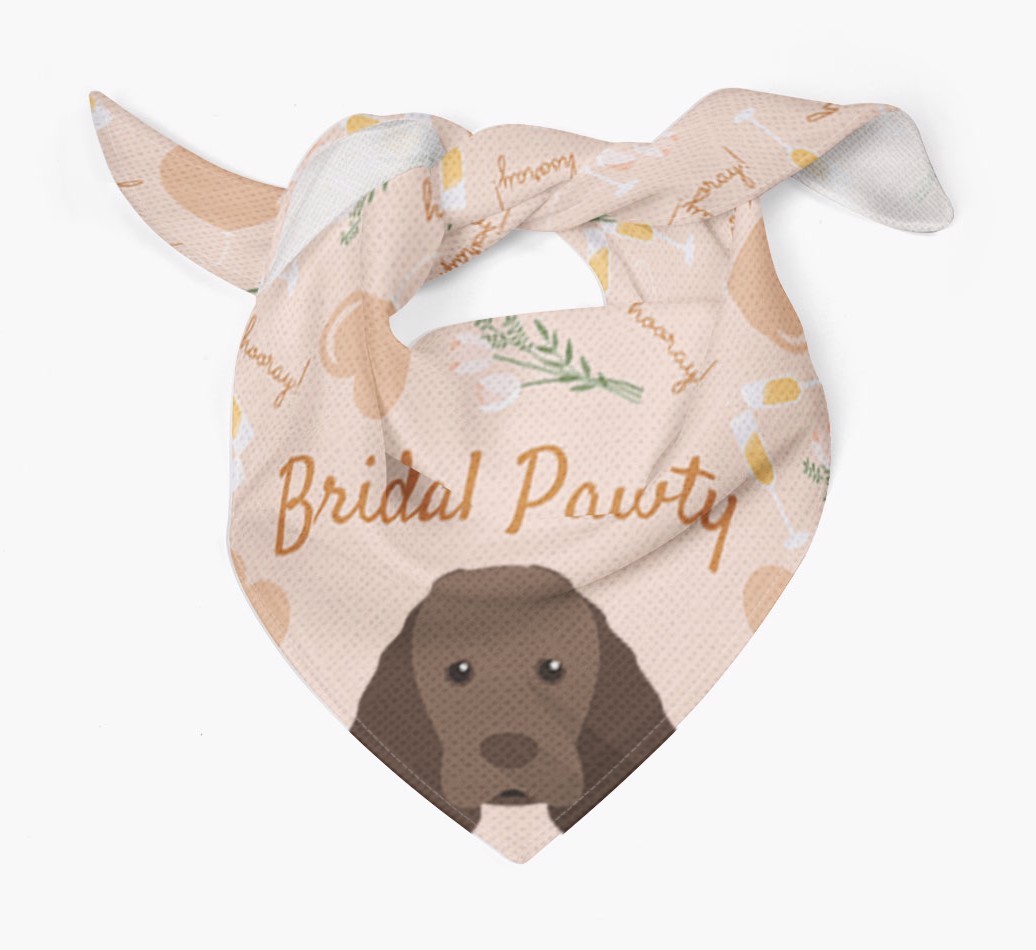 Bridal Pawty: Personalized {breedFullName} Bandana