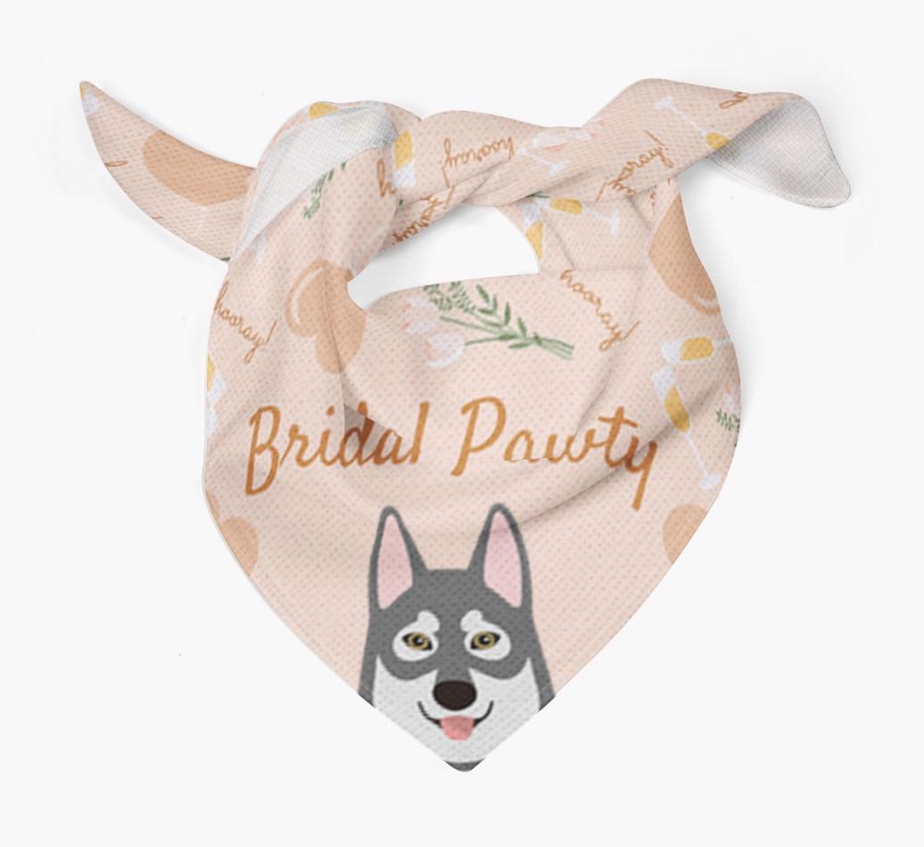 Bridal Pawty: Personalized {breedFullName} Bandana