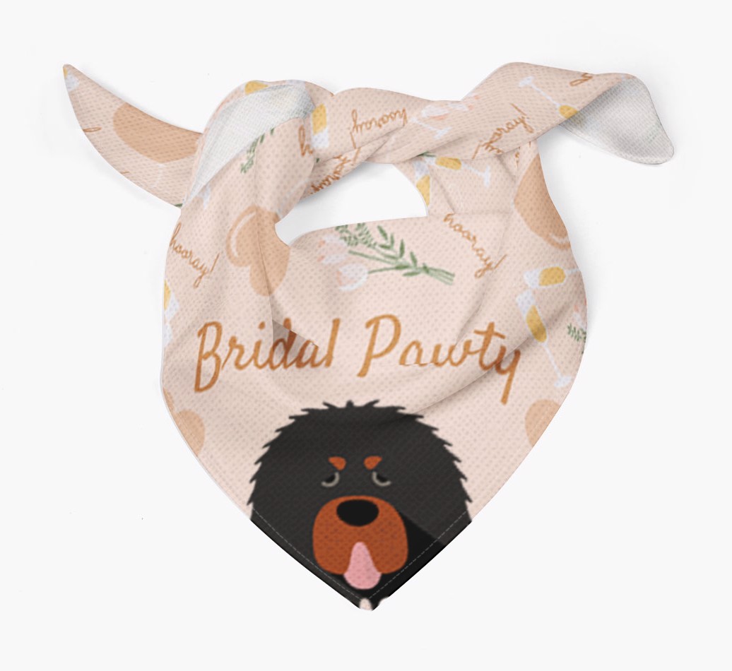 Bridal Pawty: Personalized {breedFullName} Bandana