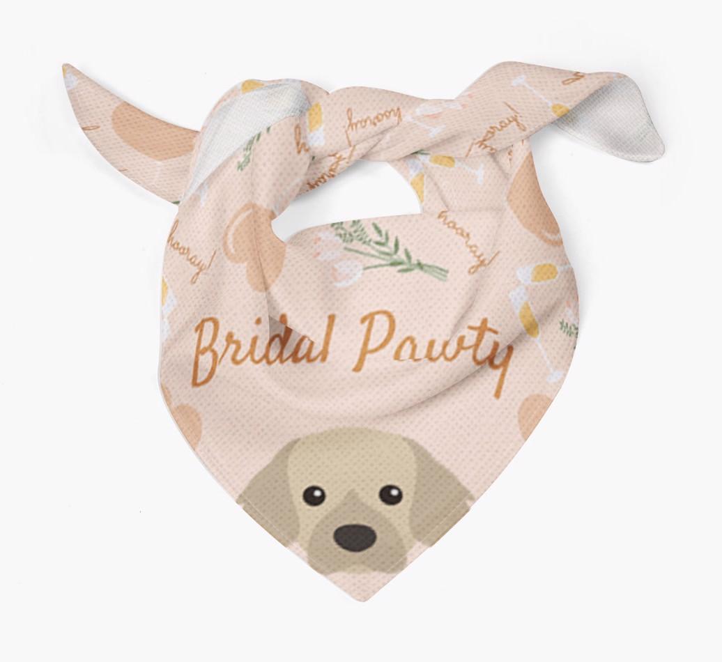 Bridal Pawty: Personalized {breedFullName} Bandana