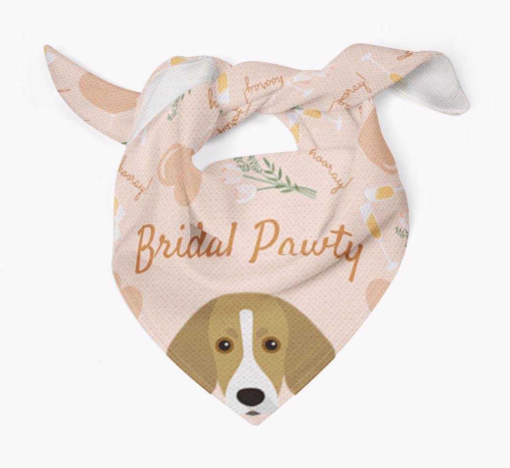 Bridal Pawty: Personalized {breedFullName} Bandana