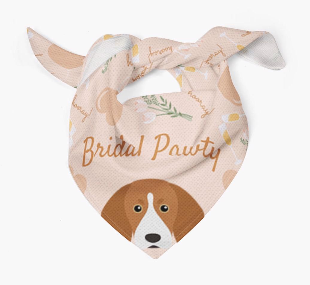 Bridal Pawty: Personalized {breedFullName} Bandana