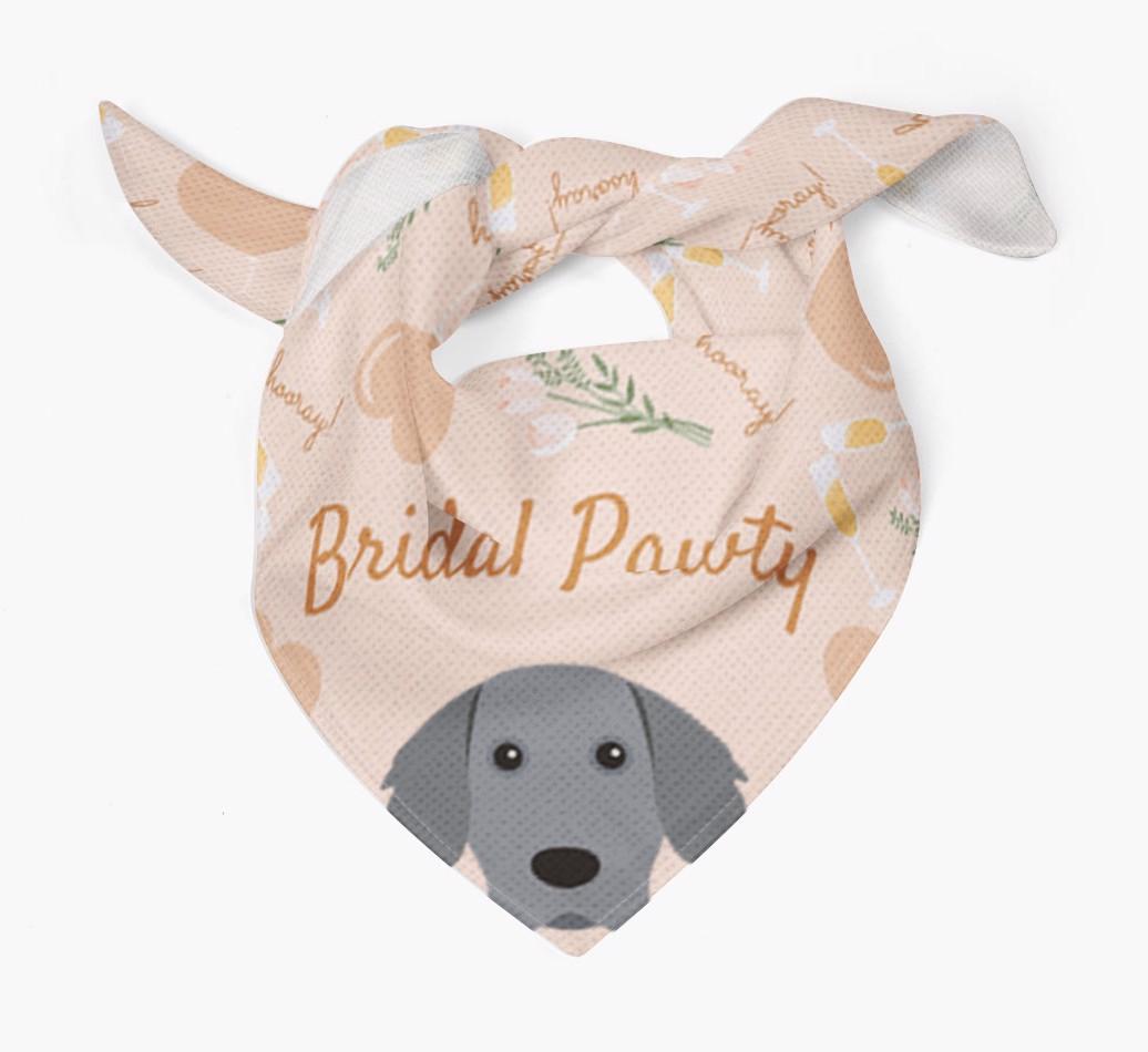 Bridal Pawty: Personalized {breedFullName} Bandana