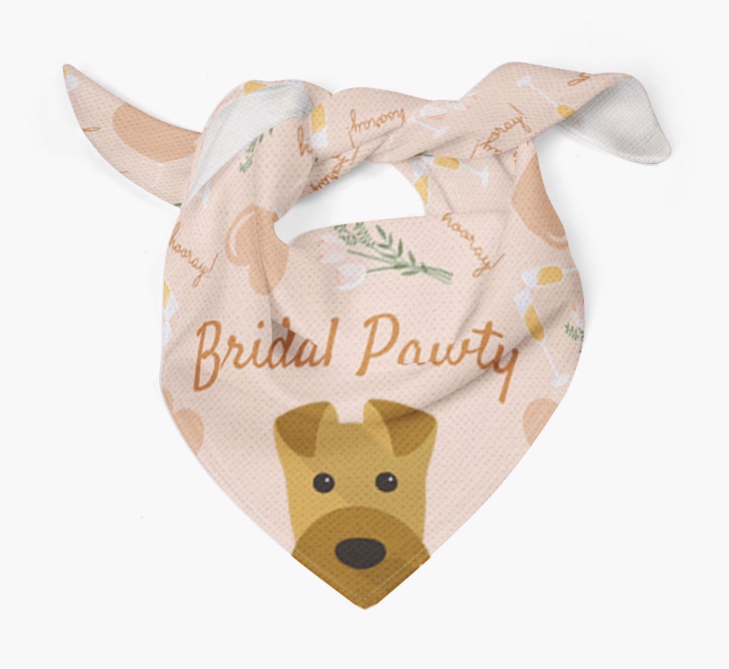 Bridal Pawty: Personalized {breedFullName} Bandana