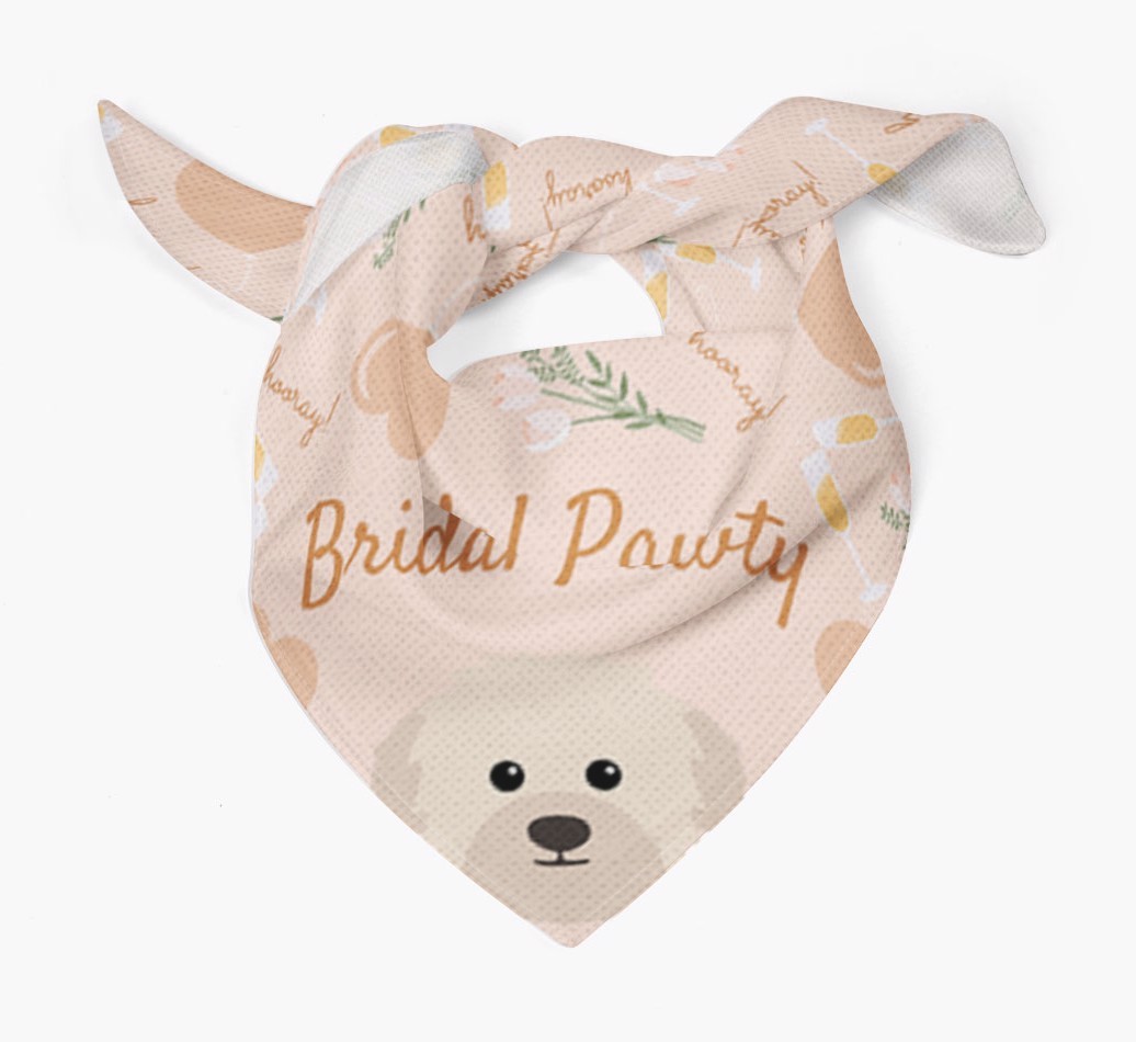 Bridal Pawty: Personalized {breedFullName} Bandana