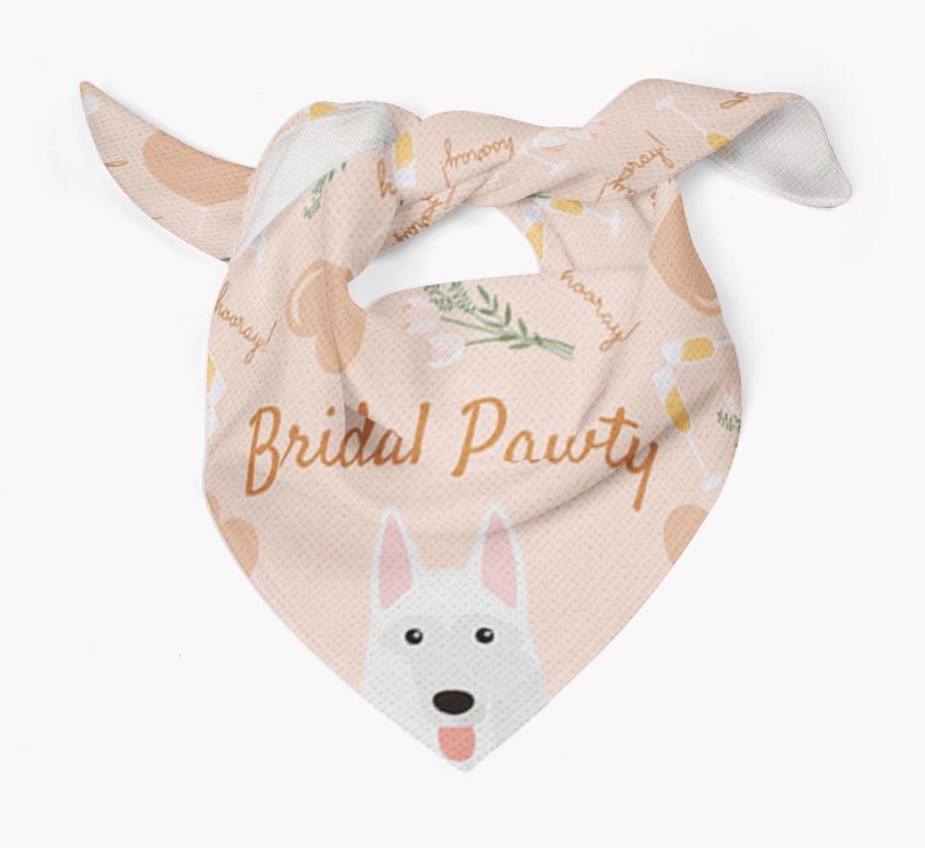 Bridal Pawty: Personalized {breedFullName} Bandana