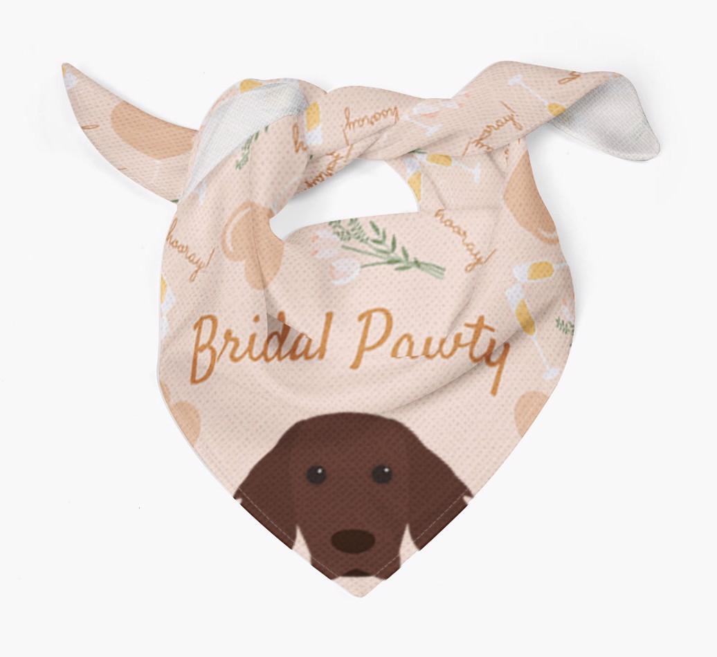 Bridal Pawty: Personalized {breedFullName} Bandana