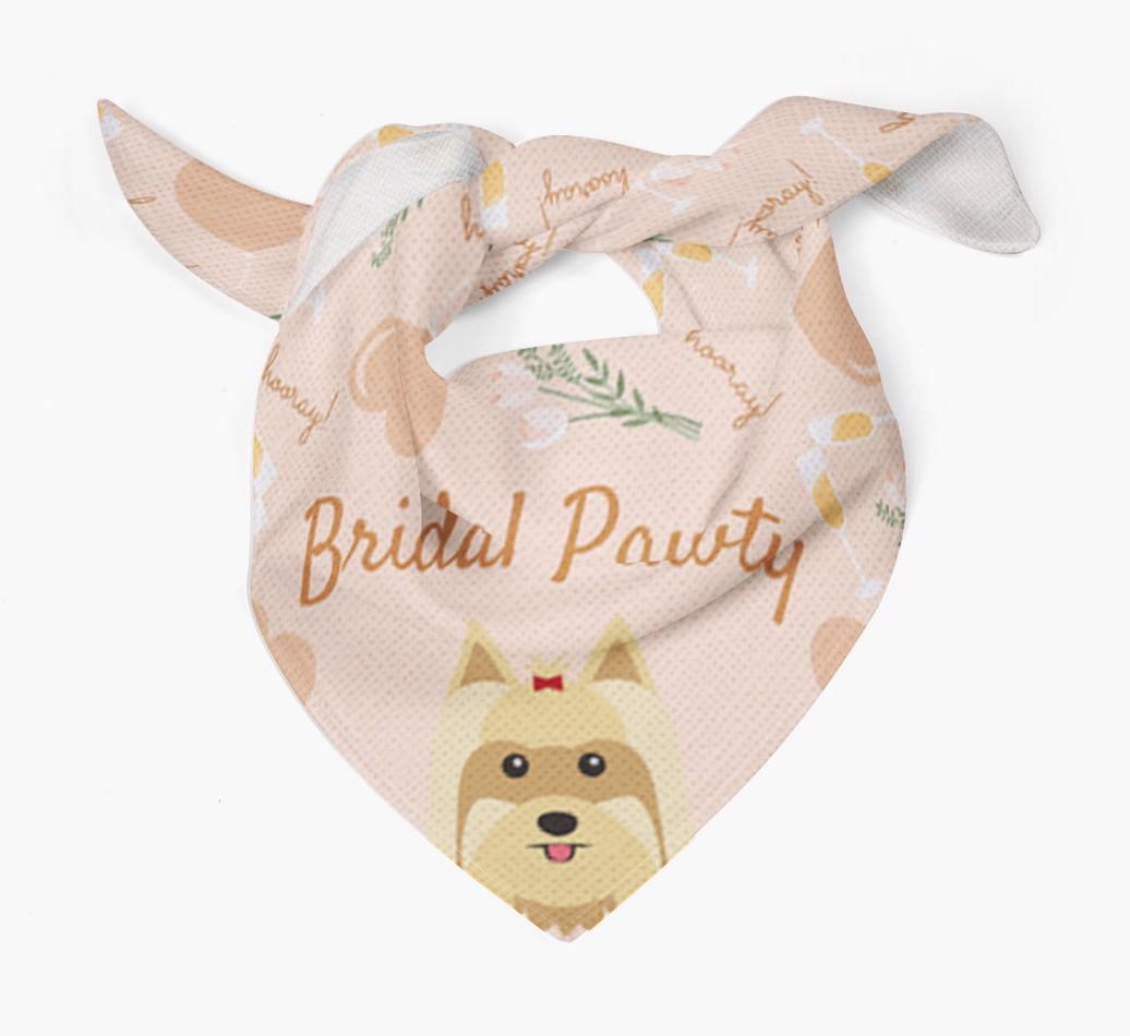 Bridal Pawty: Personalized {breedFullName} Bandana